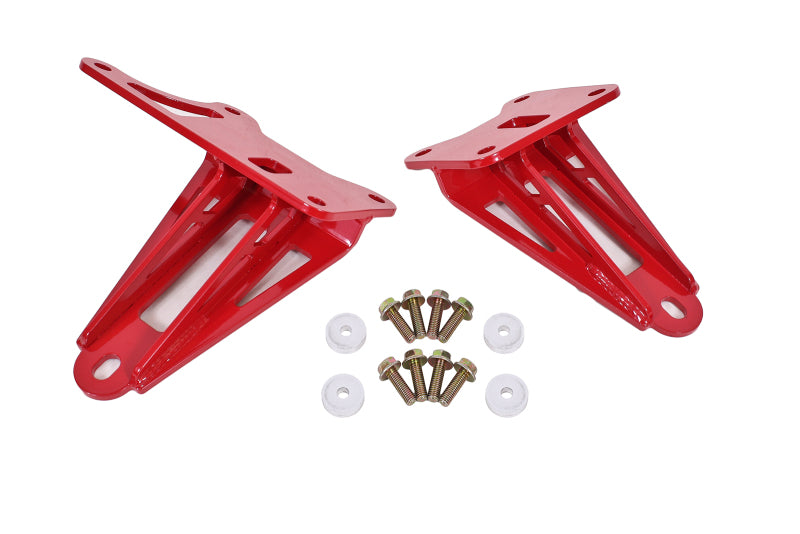 BMR 2011-2017 S197 Mustang Motor Mount Brackets - Red