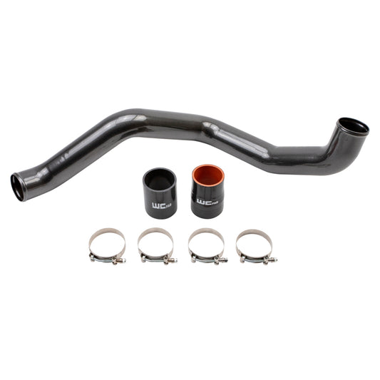 Wehrli Custom Fabrication WCF100365-GW Driver Side 3in Intercooler Pipe Gloss White for 2020-2026 Chevrolet Silverado / GMC Sierra 2500 HD / 3500 HD L5P Duramax