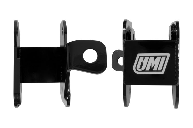 UMI Performance 2012-B Lower Control Arm Relocation Brackets Bolt-In Black