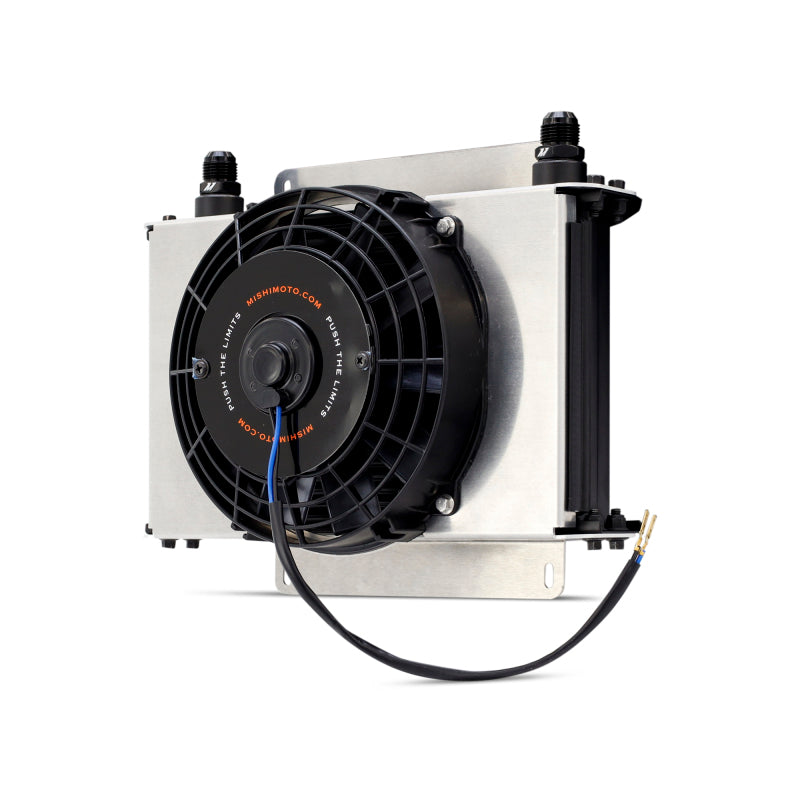 Mishimoto Universal Oil Cooler Kit 25-Row Cooler and 1x 8in Fan - #MMOC-25-K