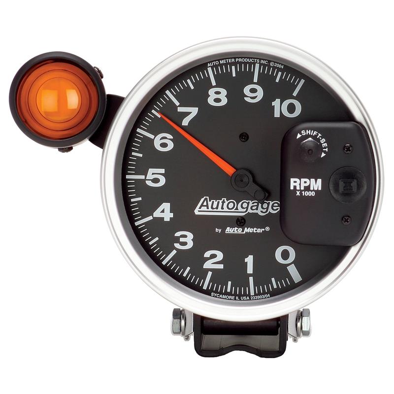 AutoMeter 233904 5 inch 10,000 RPM Monster Shift Lite Pedestal Tachometer