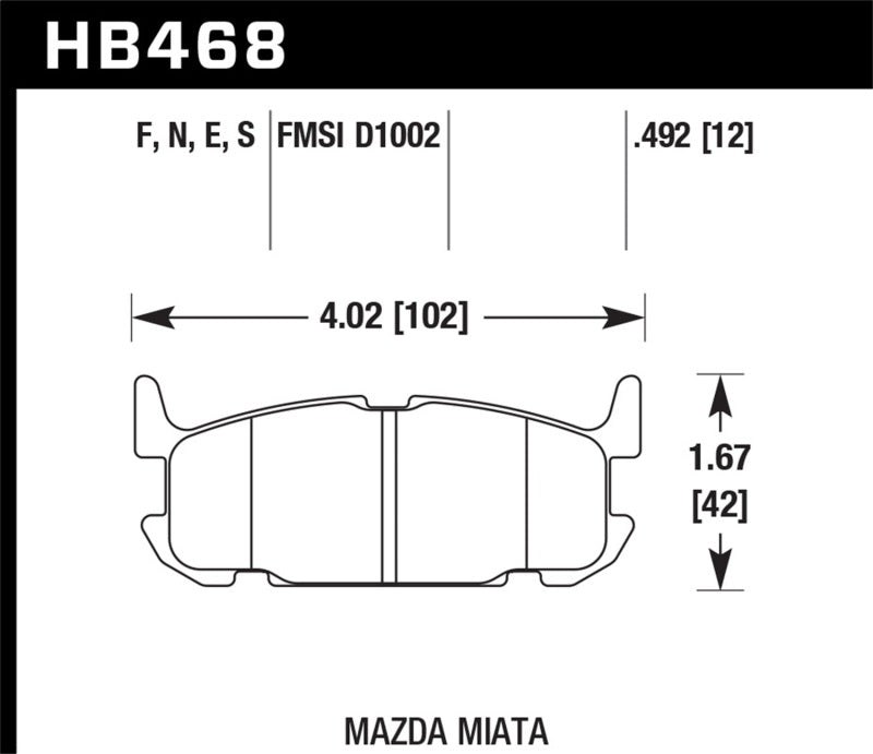 Hawk HB468N.492 Disc Brake Pad