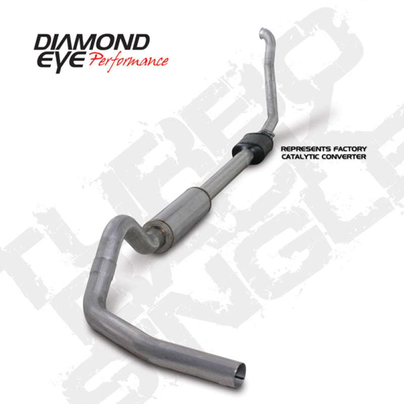 Diamond Eye K4306A 4in Turbo-Back Exhaust Kit - 1994-1997 Ford F-250/F-350 | Aluminized