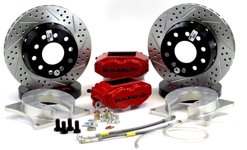 Baer Brakes Rear Ends w/ Ford 8/9in Small Bearing Housing Ends 11in SS4+ Rear SDZ Brake Kit - Silver