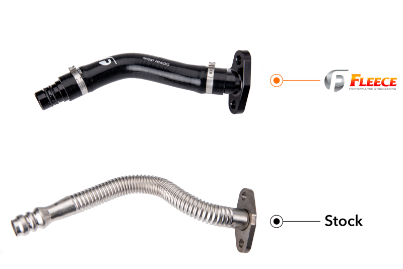 Fleece Performance FPE-CTDT-CW-KIT for 03-07 Dodge 2500/3500 5.9L Cummins Turbo Drain Tube Kit