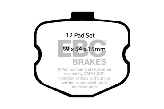 EBC 2006-2008 Chevrolet Corvette (C6) 7.0 (Z06) Redstuff Front Brake Pads DP31771C