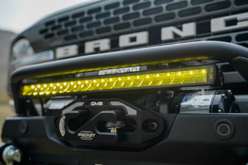 DV8 Offroad 20In Elite Series Amber LED Light Bar - Single Row - #BE20SW105W-A