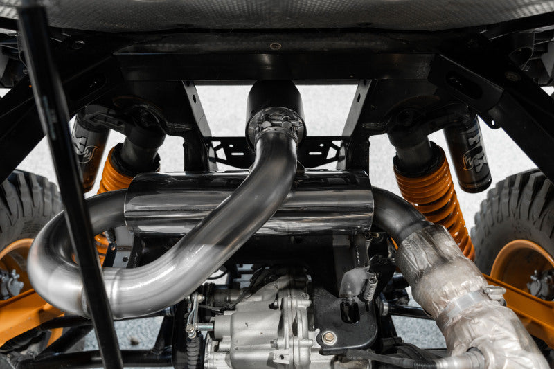 MBRP 21-22 Can-Am Commander 1000R Slip On Exhaust Center Exit - Perf.