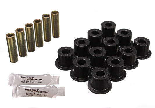 Energy Suspension for 72-81 Scout II Black Front Rear Spring Bushing Set 6.2102G