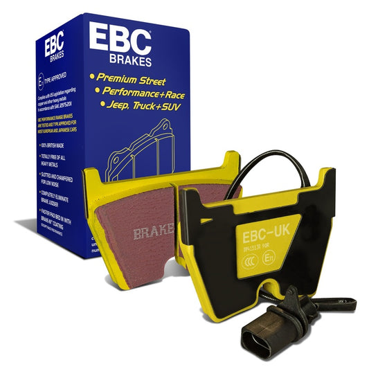 EBC 2006-2009 Audi RS4 4.2 (Cast Iron Rotors) Yellowstuff Front Brake Pads DP41513R