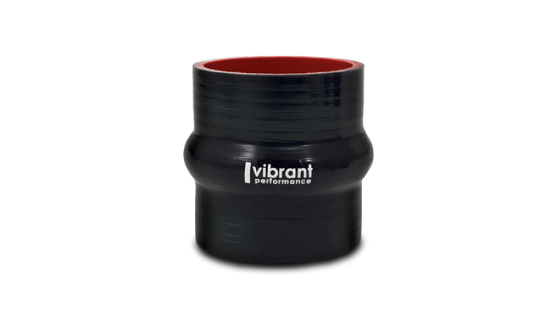 Vibrant 4 Ply Reinforced Silicone Hump Hose Connector - 3in I.D. x 3in long