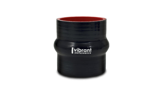 Vibrant 4 Ply Reinforced Silicone Hump Hose Connector - 3in I.D. x 3in long