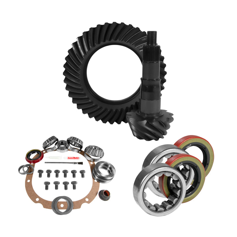 Yukon Gear & Axle YGK2045 8.8in for Ford 3.55 Rear Ring & Pinion Install Kit 2.53in OD Axle Bearings and Seals