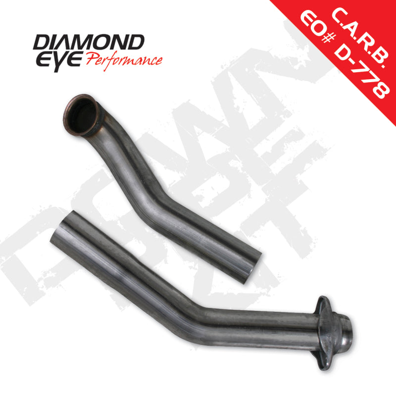 Diamond Eye 162004 3in Downpipe - 1994-1997 Ford F-250/F-350 | Stainless Steel