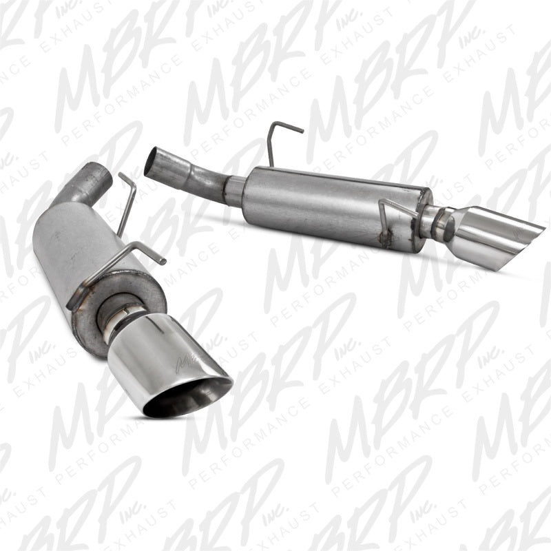 MBRP S7200AL Axle-Back Exhaust System - 2005-2010 Ford Mustang GT 4.6L / GT500 5.4L (Street) | Aluminized