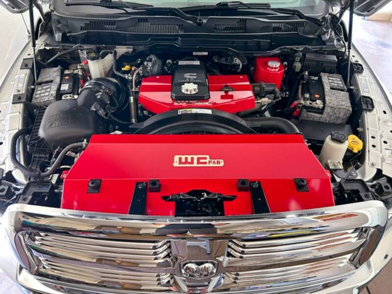 Wehrli Custom Fabrication WCF100546-GW Fabricated Aluminum Radiator Cover Gloss White for 2013-2018 Ram 2500 / 3500 Cummins