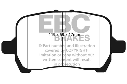 EBC 04-06 Chevrolet Cobalt 2.0 Supercharged Yellowstuff Front Brake Pads DP41763R