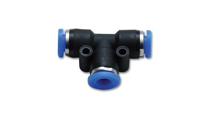 Vibrant for use with 5/32in (4mm) OD tubing Union inTin Pneumatic Vacuum Fitting