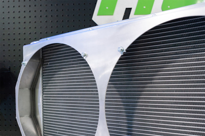 CSF 8374 Motorsport Radiator with Shroud - 14in SPAL Brushless Fans - Harnesses