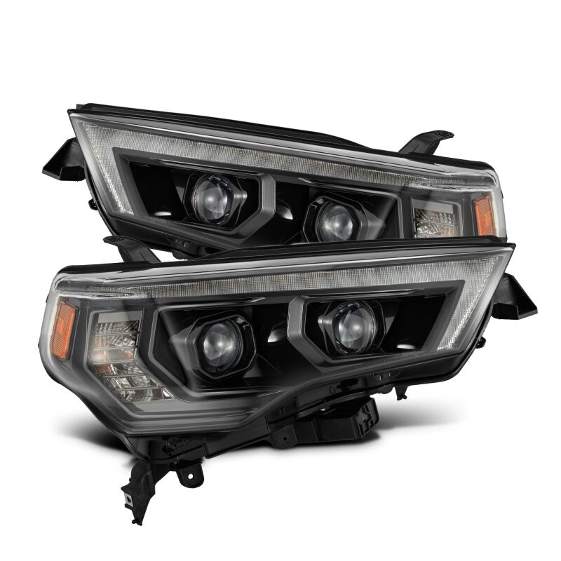 AlphaRex 880850 14-20 Toyota 4Runner PRO-Series LED Projector Headlights Alpha-Black w/Sequential Signal/DRL