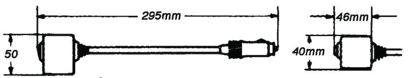 HELLA 004532171 Interior Map Reading Lamp 12V Black