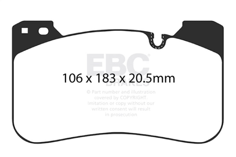 EBC 2018+ BMW M5 4.4TT (F90) Yellowstuff Front Brake Pads DP42331R
