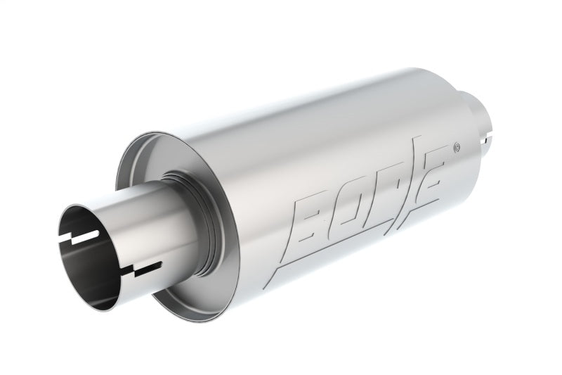 Borla 400497 S-Type Muffler 2.5in Inlet/Outlet 5in Round x 10in w/Notch - #400497
