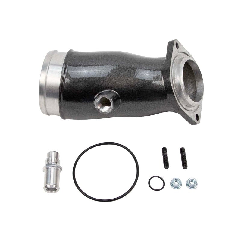 Wehrli Custom Fabrication WCF100775-GRY High Flow Intake Horn WCFab Grey for 2017-2026 Chevrolet Silverado / GMC Sierra 2500 HD / 3500 HD 6.6L L5P Duramax