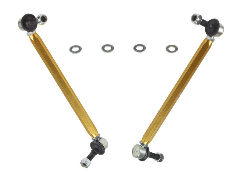 Whiteline KLC175 Front Sway Bar Link Assembly Heavy Duty Adjustable Steel for 2012-2020 Chevrolet Aveo, 2011-2019 Chevrolet Volt, 2019-2025 Subaru Forester and More