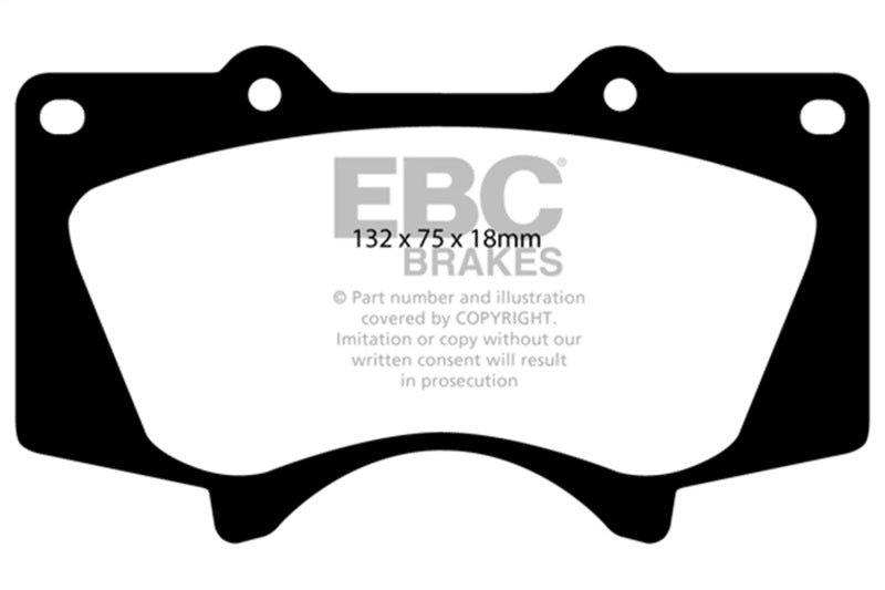 EBC 10+ Lexus GX460 4.6 Ultimax2 Front Brake Pads UD976