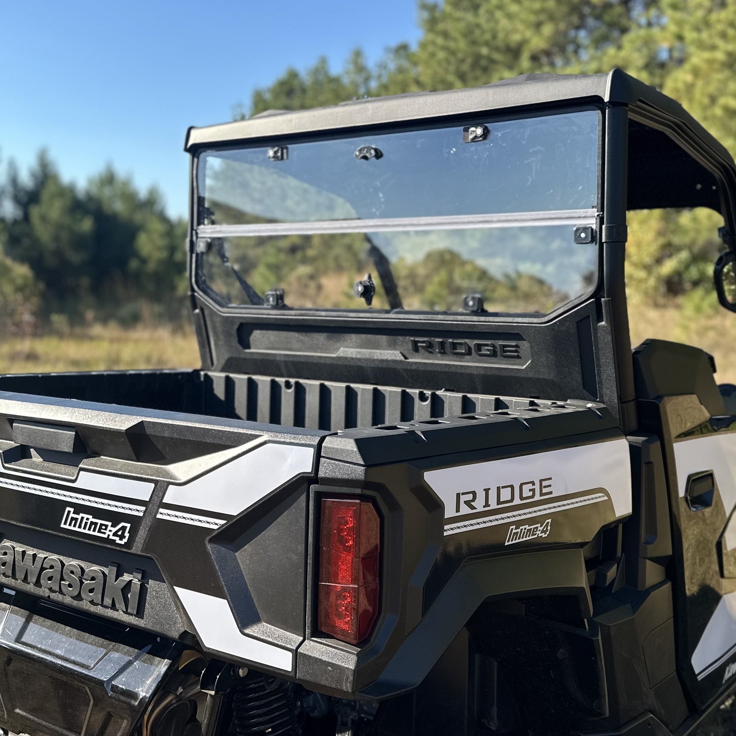 Seizmik 24+ Kawasaki Ridge Rach Rear Folding Windshield- UV 50-55319KIT