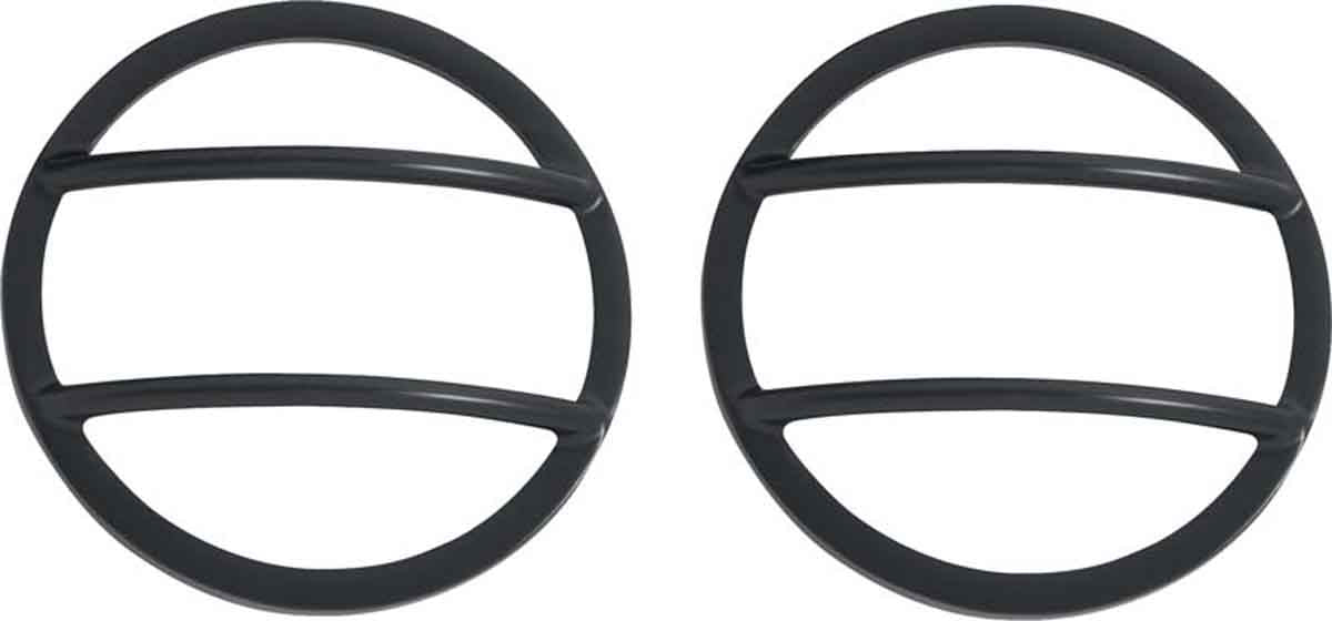 Kentrol 50009 Front Marker Covers Pair for 2007-2018 Jeep Wrangler JK - Powdercoat Black