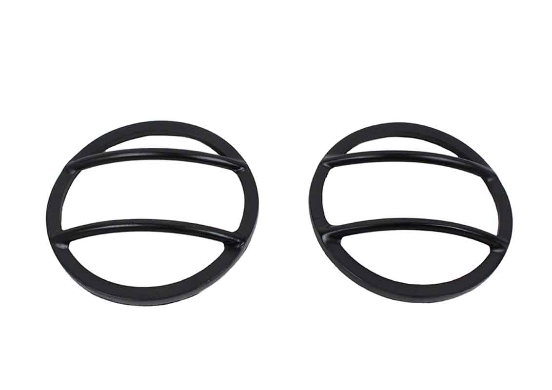 Kentrol 50014 Fog Light Covers Pair for 2007-2018 Jeep Wrangler JK - Powdercoat Black