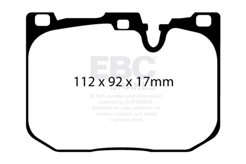 EBC 14+ BMW i8 1.5 Turbo/Electric Yellowstuff Front Brake Pads DP42130R