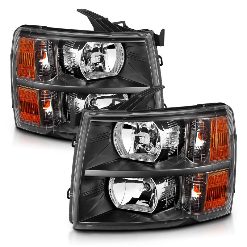 ANZO 2007-2014 Chevrolet Silverado 2500 HD Crystal Headlights