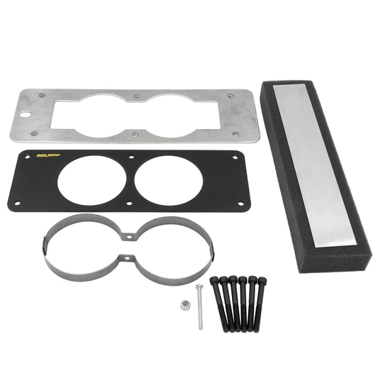 AutoMeter 50102 Black 2-5/8in Dual Gauge Cage for 1987-1993 Ford Mustang