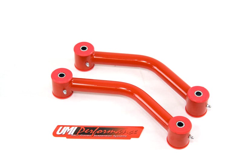 UMI Performance 5018-R Non-Adjustable Upper Control Arms Red for 1975 GM H-Body