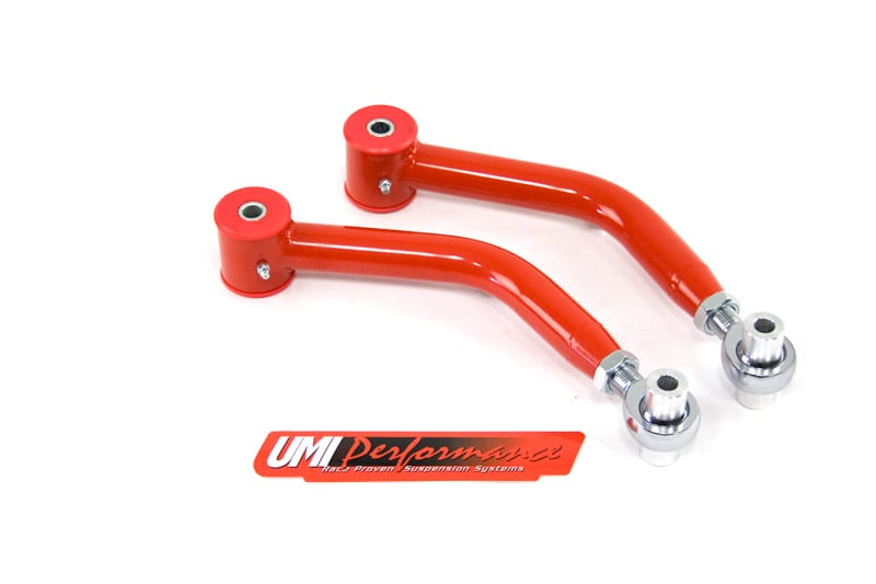 UMI Performance 5019-R Adjustable Upper Control Arms Rod Ends Red