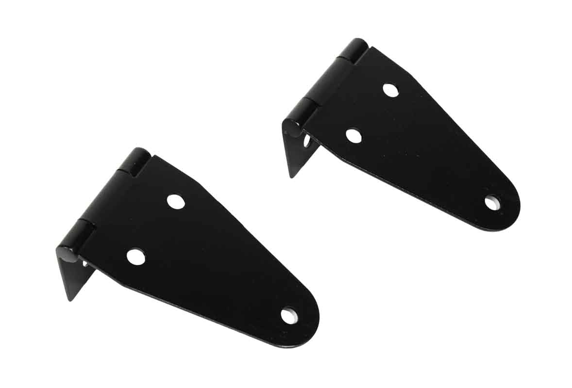 Kentrol 50402 Hood Hinge Pair for 1976-1995 Jeep CJ Wrangler YJ - Powdercoat Black
