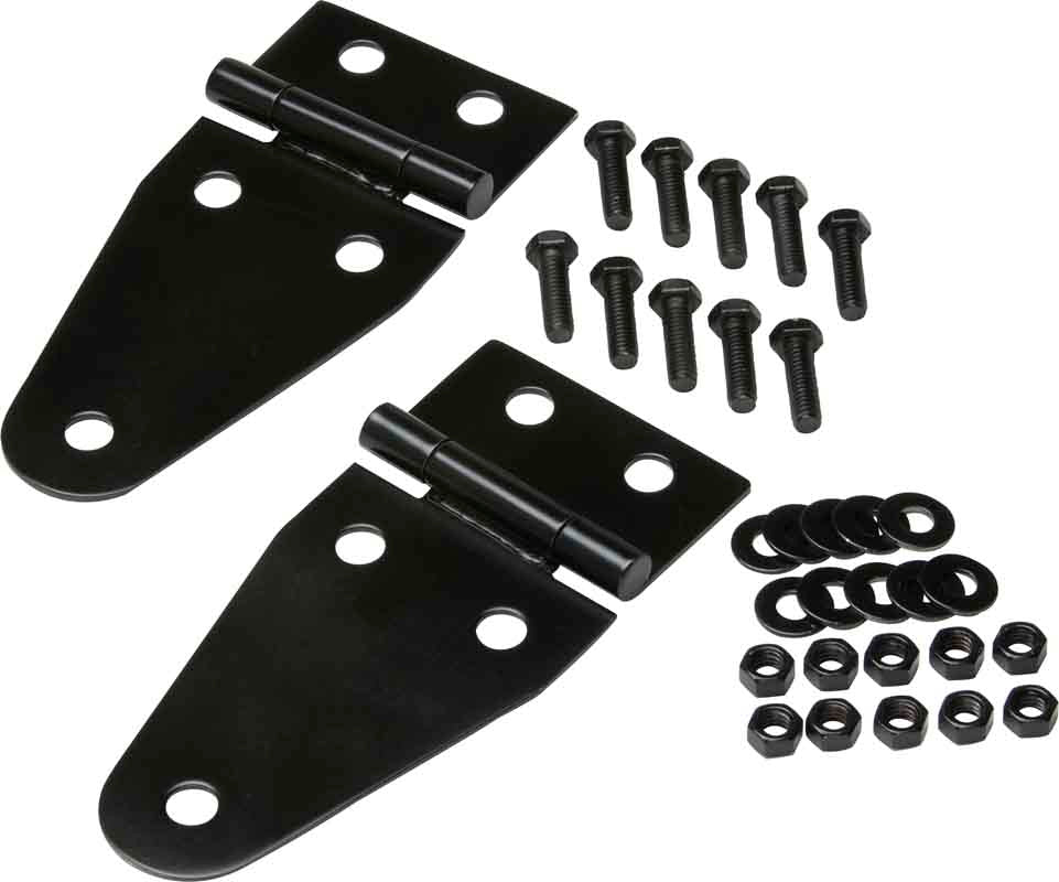 Kentrol 50570 Hood Kit with TJ Style Catch for 1978-1995 Jeep CJ Wrangler YJ - Powdercoat Black