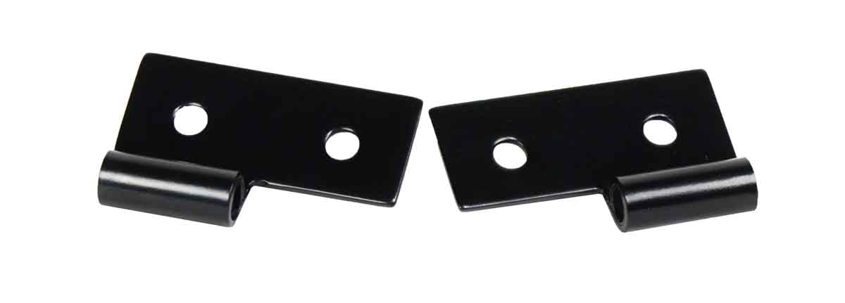 Kentrol 50407 Lower Door Hinge Pair for 1976-2006 Jeep CJ Wrangler YJ TJ LJ - Powdercoat Black