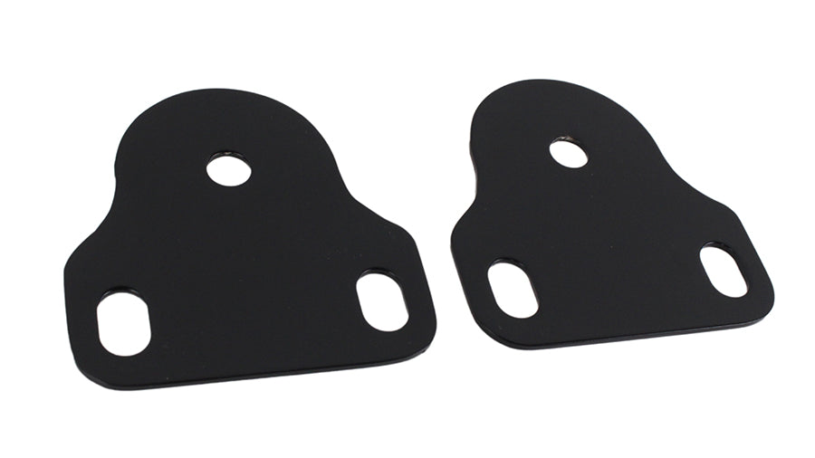 Kentrol 50408 Interior Windshield Brackets Pair for 1976-1995 Jeep CJ Wrangler YJ - Powdercoat Black