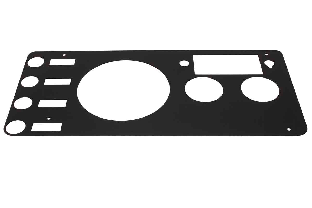 Kentrol 50412 Gauge Cover for 1976-1986 Jeep CJ5 CJ7 - Powdercoat Black