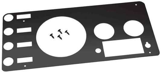 Kentrol 50412 Gauge Cover for 1976-1986 Jeep CJ5 CJ7 - Powdercoat Black