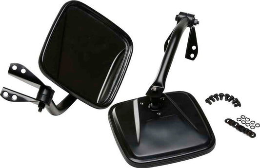 Kentrol 50417 Side Mirror Kit Pair for 1955-1986 Jeep CJ5 CJ7 CJ8 - Powdercoat Black