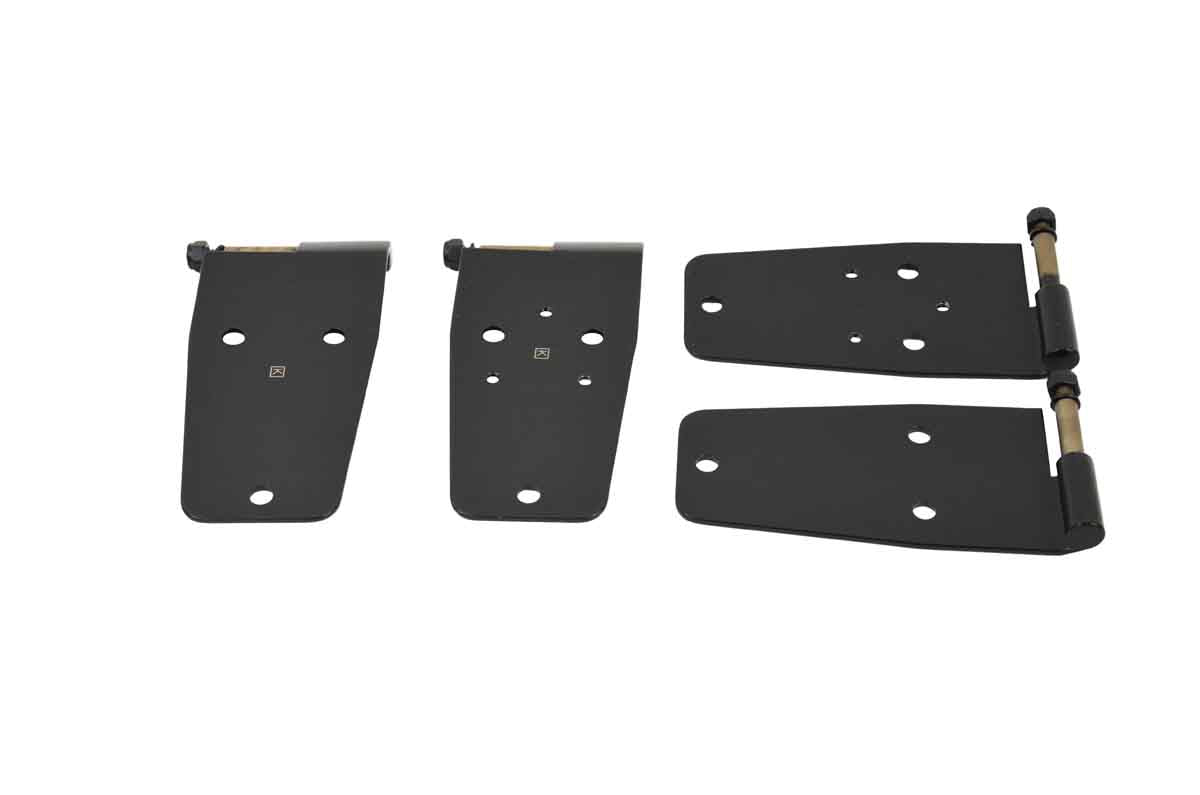 Kentrol 50420 Hardtop Door Hinge Set 4 Piece for 1976-1993 Jeep CJ Wrangler YJ - Powdercoat Black