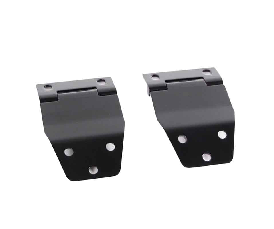 Kentrol 50421 Hardtop Liftgate Hinge Pair for 1977-1986 Jeep CJ7 - Powdercoat Black