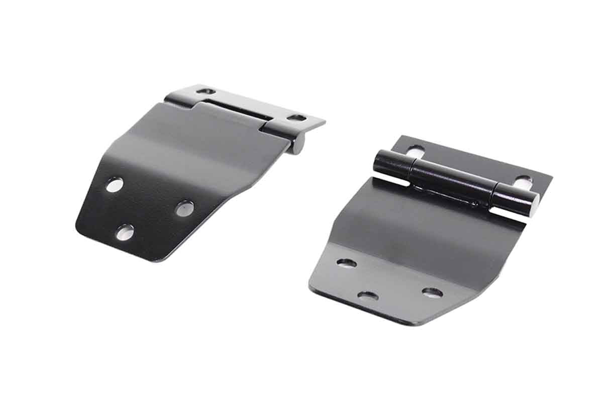 Kentrol 50421 Hardtop Liftgate Hinge Pair for 1977-1986 Jeep CJ7 - Powdercoat Black