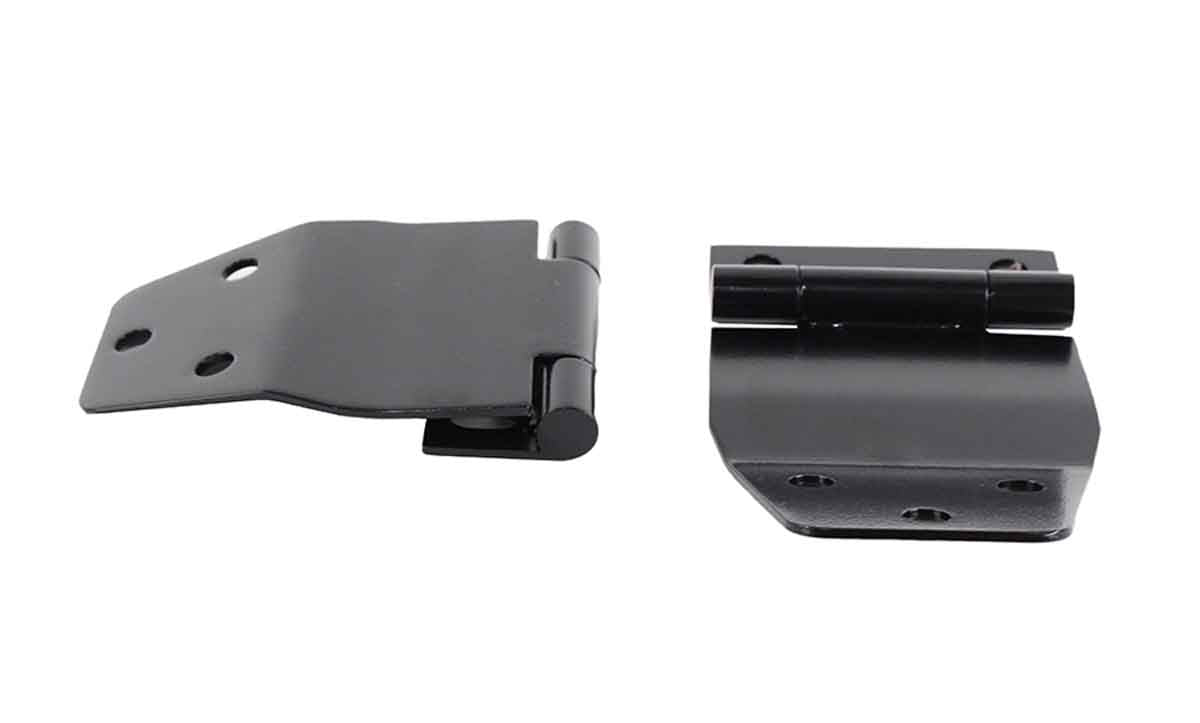 Kentrol 50421 Hardtop Liftgate Hinge Pair for 1977-1986 Jeep CJ7 - Powdercoat Black