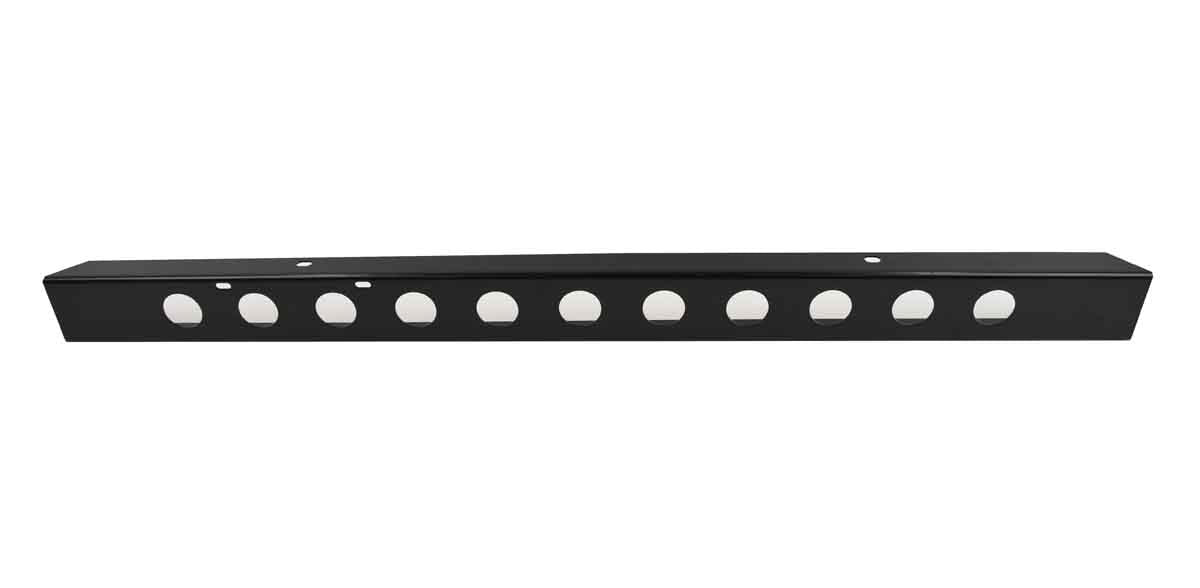 Kentrol 50429 54in Front Bumper with License Plate Holes for 1955-1986 Jeep CJ5 CJ7 CJ8 - Powdercoat Black